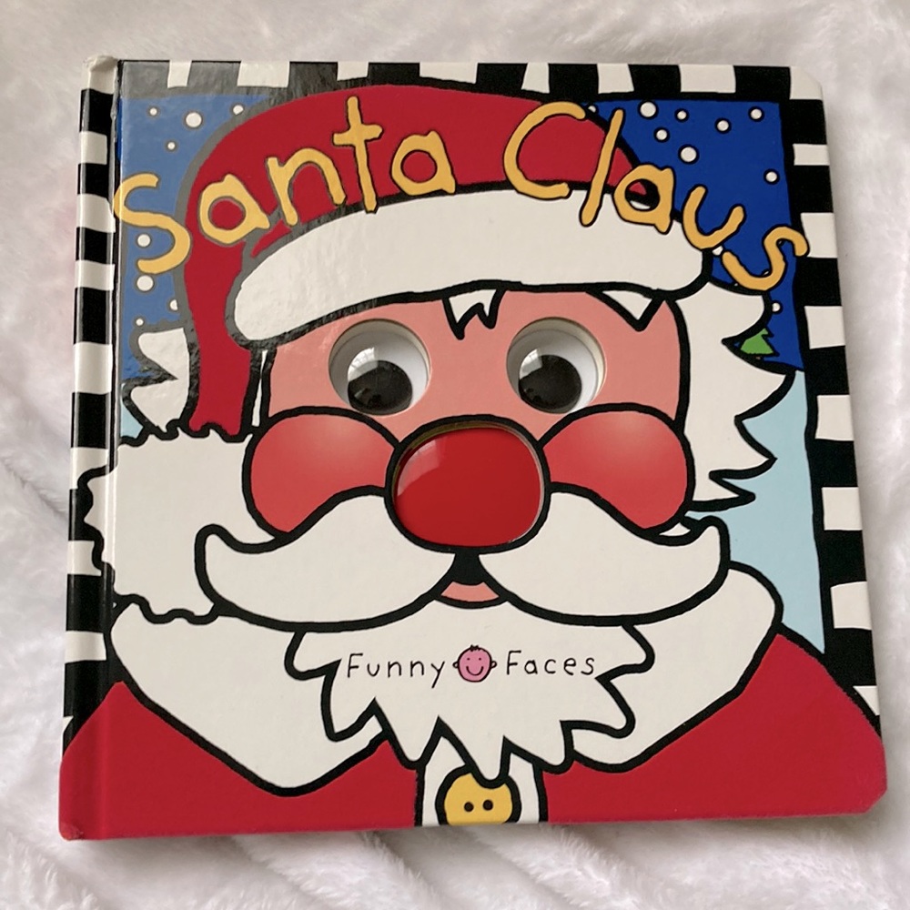 Funny Faces Santa Claus - by Roger Priddy (Board Book)
